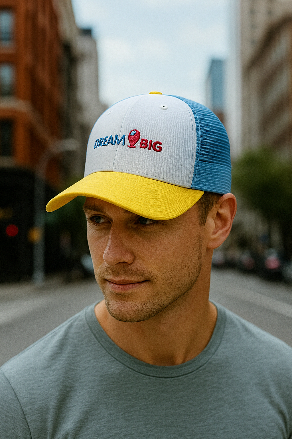 Nón kết Dream Big – USA Flag Edition 🇺🇸 White