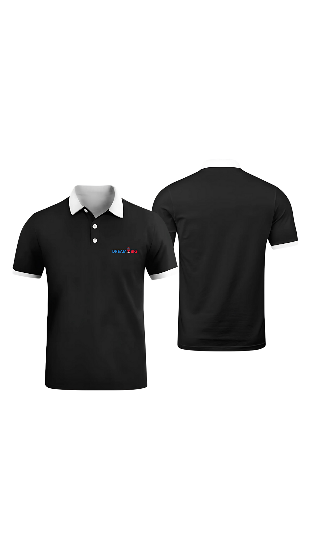 Áo Thun Có Cổ Polo Dream Big 🇺🇸 Black