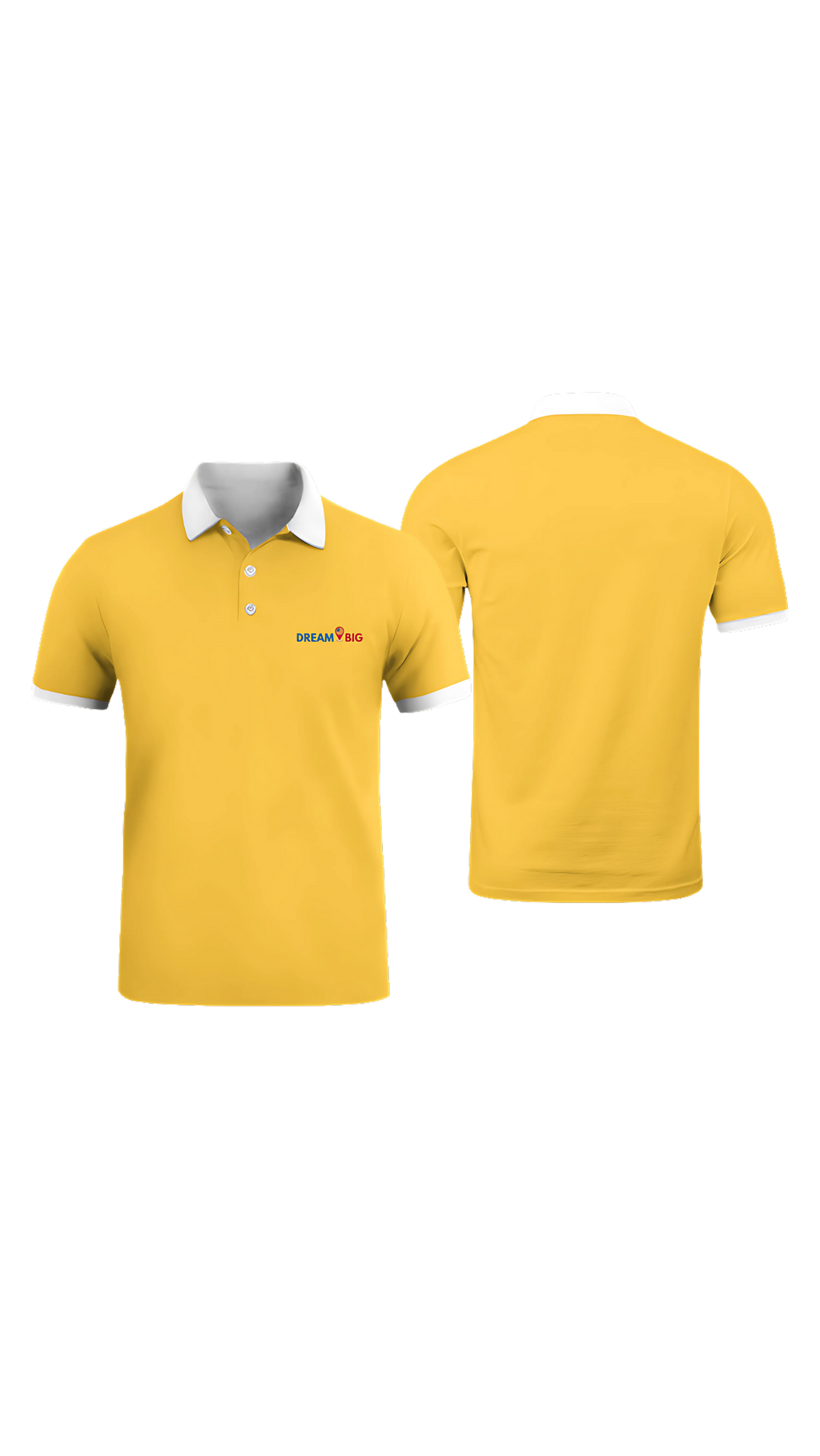 Áo Thun Có Cổ Polo Dream Big 🇺🇸 Yellow